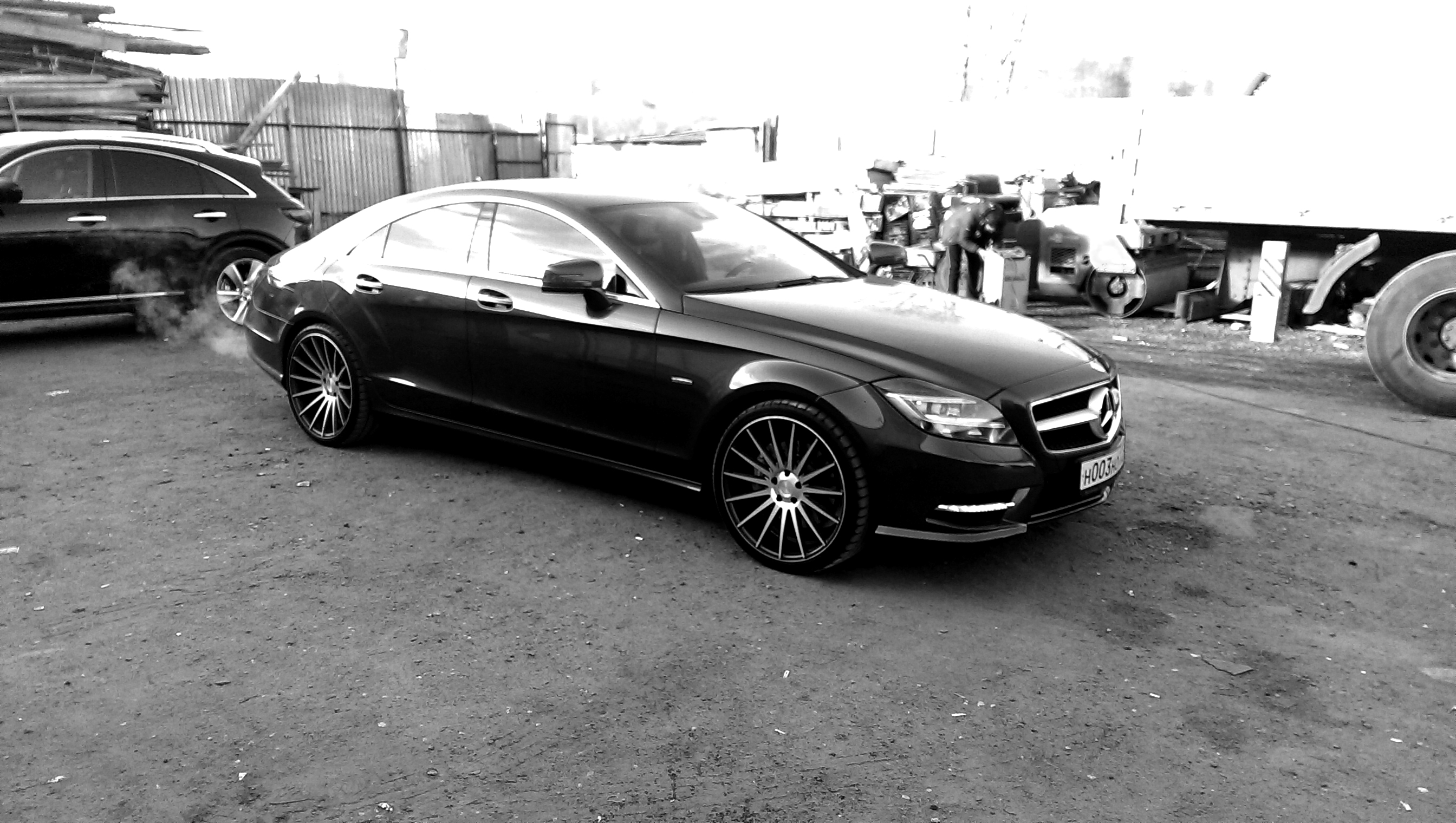 Stance Wheels SC-7 Machined Grey on Mercedes  CLS